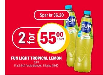 Coop Extra Fun light tropical lemon tilbud