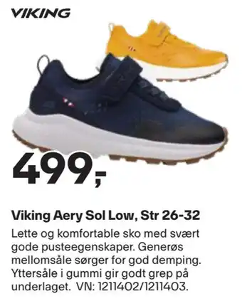 XXL Sport Viking aery sol low, str 26-32 tilbud