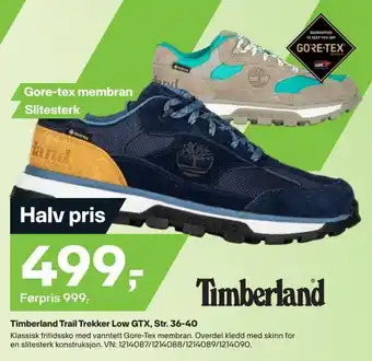 XXL Sport Timberland trail trekker low gtx, str. 36-40 tilbud