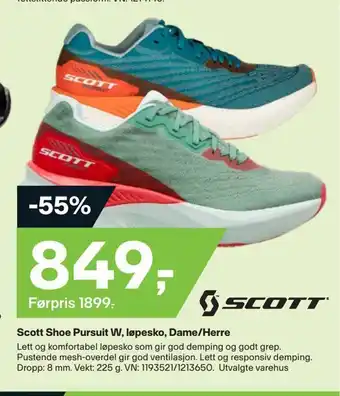 XXL Sport Scott shoe pursuit w, løpesko, dame/herre tilbud