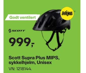 XXL Sport Scott supra plus mips, sykkelhjelm, unisex tilbud