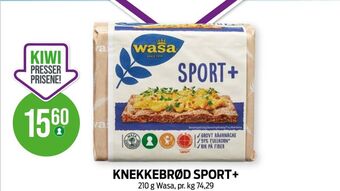 Kiwi Wasa knekkebrød tilbud
