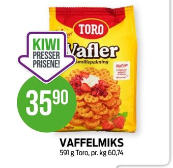 Kiwi Toro vaffelmix tilbud
