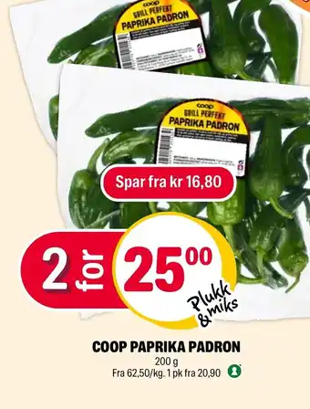 Coop Extra COOP PAPRIKA PADRON tilbud