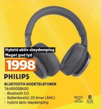 POWER PHILIPS BLUETOOTH-HODETELEFONER tilbud