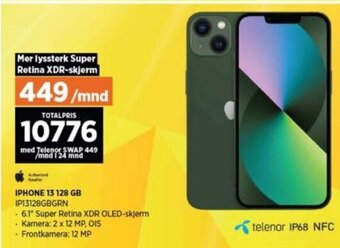 POWER IPHONE 13 128 GB IP13128GBGRN tilbud