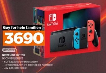 POWER NINTENDO SWITCH NSCONSOLERBV3 tilbud