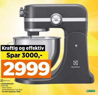 POWER KJØKKENMASKIN E7KM14PB tilbud