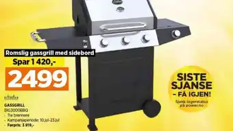 POWER GASSGRILL BIG3000BBQ tilbud