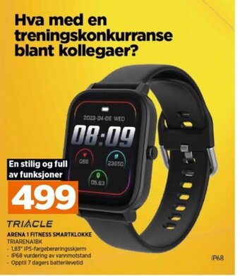 POWER ARENA 1 FITNESS SMARTKLOKKE TRIARENAIBK tilbud