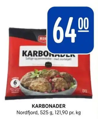 Rema 1000 KARBONADER Nordfjord, 525 g tilbud