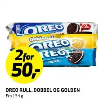 Bunnpris OREO RULL, DOBBEL OG GOLDEN Fra 154 g tilbud