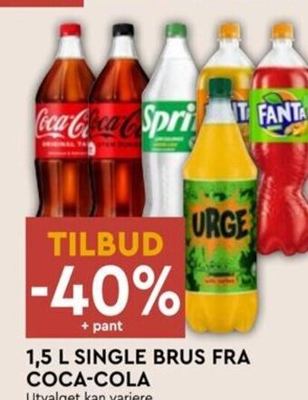 Coop Mega 1,5 L SINGLE BRUS FRA COCA-COLA tilbud