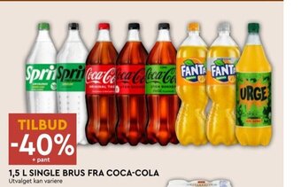 Coop Mega 1,5 L SINGLE BRUS FRA COCA-COLA tilbud