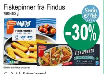 Joker Fiskepinner fra Findus tilbud