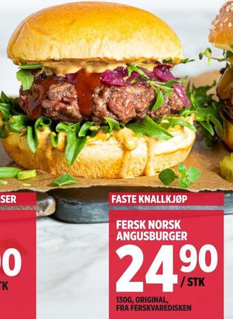 Jacobs Fersk norsk angusburger tilbud