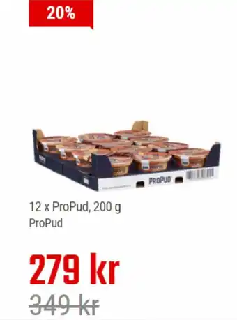 Gymgrossisten 12 x ProPud, 200 g ProPud tilbud