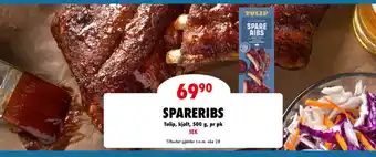 Nordby Supermarket SPARERIBS Tulip, kjølt, 500 g, pr pk SEK tilbud