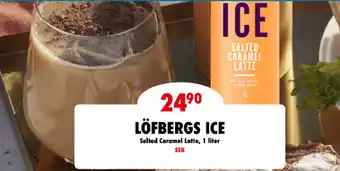 Nordby Supermarket LÖFBERGS ICE Salted Caramel Latte, 1 liter SEK tilbud