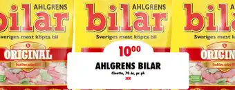 Nordby Supermarket AHLGRENS BILAR Cloetta, 70 år, pr pk SEK tilbud