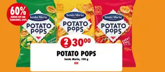 Nordby Supermarket POTATO POPS Santa Maria tilbud