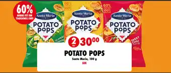 MaxiMat Nordby POTATO POPS Santa Maria, 100 g SEK tilbud