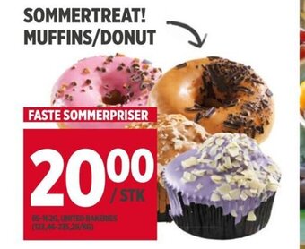 Meny SOMMERTREAT! MUFFINS/DONUT tilbud