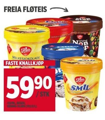 Meny FREIA FLØTEIS tilbud