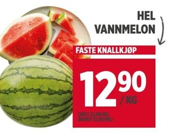 Meny HEL VANNMELON tilbud