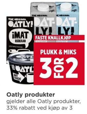 Meny Oatly produkter tilbud