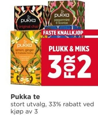 Meny Pukka te tilbud