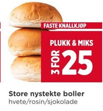 Meny Store nystekte boller tilbud