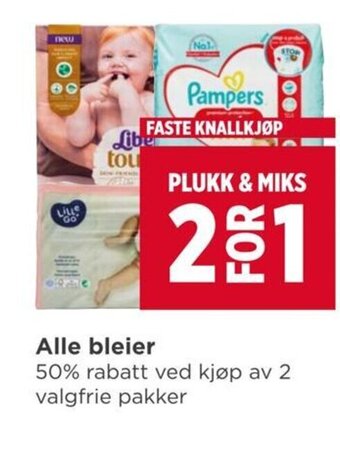Meny Alle bleier tilbud