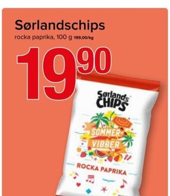 Spar Sørlandschips tilbud