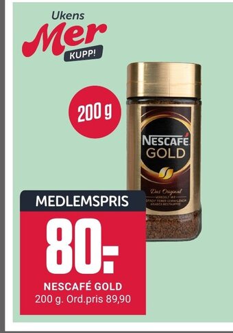 Europris NESCAFÉ GOLD 200 g. tilbud