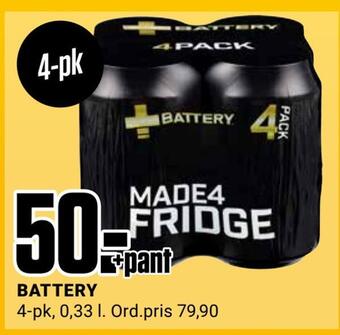 Europris Battery tilbud