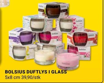 Bolsius duftlys i glass