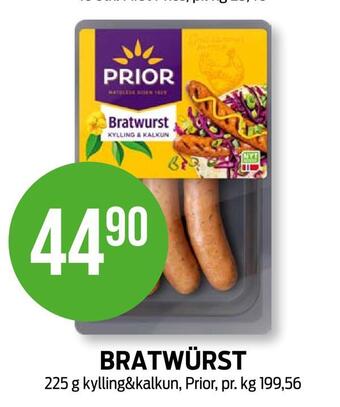 Kiwi Bratwürst tilbud