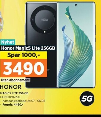 POWER HONOR MAGICS LITE 256 GB HON5109ARUJ tilbud