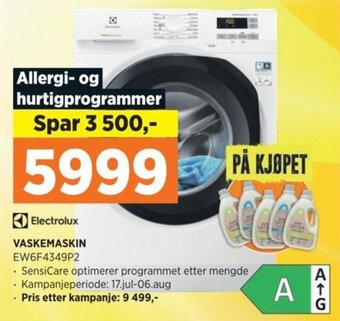 POWER Electrolux VASKEMASKIN tilbud
