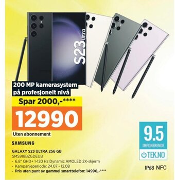 POWER SAMSUNG GALAXY S23 ULTRA 256 GB tilbud