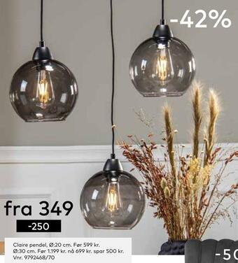 Skeidar Claire pendel tilbud