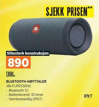 POWER Bluetooth-høyttaler tilbud
