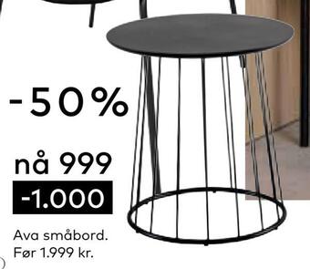 Skeidar Ava småbord tilbud