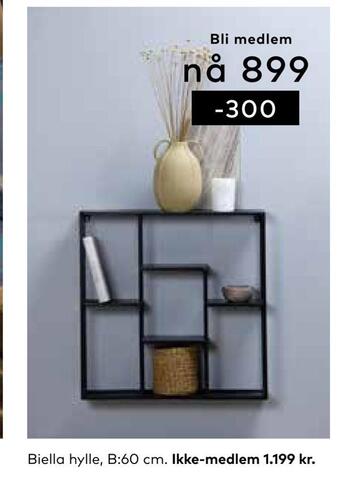 Skeidar Biella hylle tilbud