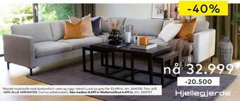 Skeidar Mandal modulsofa tilbud