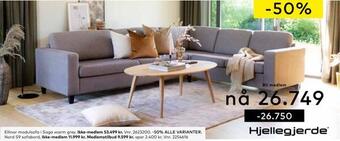 Skeidar Ellinor modulsofa tilbud