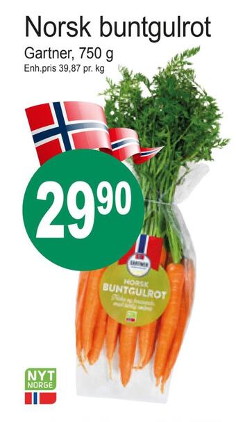 Joker Norsk buntgulrot tilbud