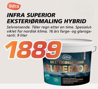 Coop Byggmix Infra superior eksteriørmaling hybrid tilbud