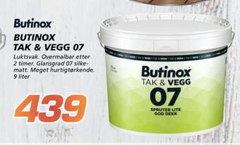 Coop Byggmix Butinox tak & vegg 07 tilbud